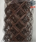 Сетка-рабица ПВХ-полимерным покрытием, яч. 55х55х2.4 мм, 1х10 м, коричневая